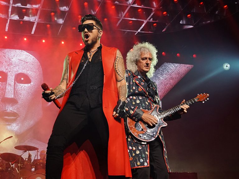 Brian May and Adam Lambert